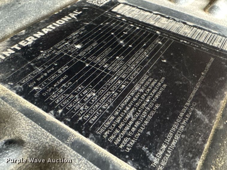 image for item YA0565 2020 International LT625 semi truck