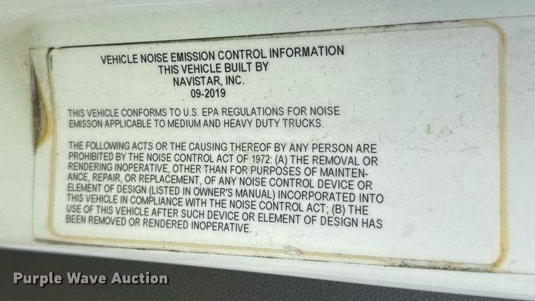 image for item YA0565 2020 International LT625 semi truck