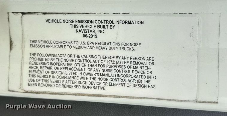 image for item YA0566 2020 International LT625 semi truck