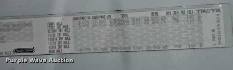 image for item YA0691 2016 Freightliner Cascadia semi truck