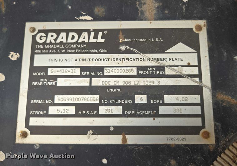 image for item EN8403 2009 Gradall XL 3100 III wheeled excavator