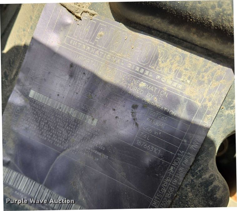 image for item EN8405 2008 International WorkStar 7400 dump truck