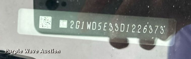 image for item EN8407 2013 Chevrolet Impala Police Cruiser   