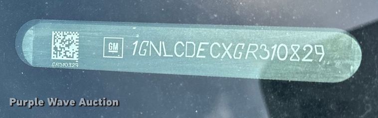 image for item EN8413 2016 Chevrolet Tahoe Police SUV