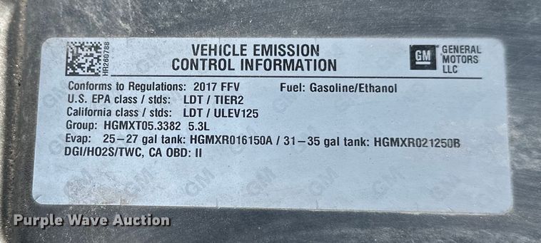 image for item EN8414 2017 Chevrolet Tahoe Police SUV