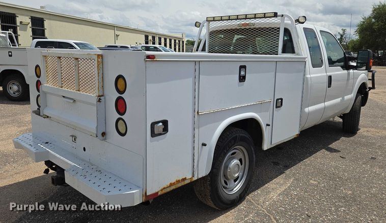 image for item EN8417 2014 Ford F250 Super Duty SuperCab utility bed pickup truck