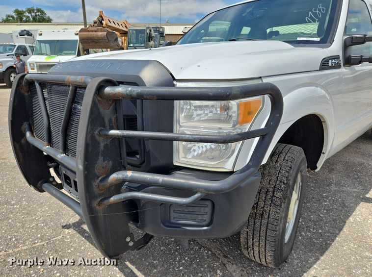 image for item EN8417 2014 Ford F250 Super Duty SuperCab utility bed pickup truck