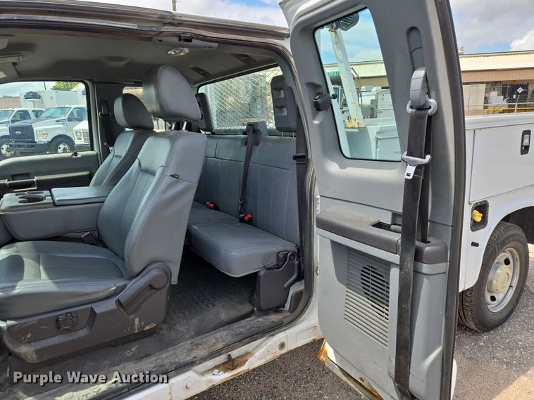 image for item EN8417 2014 Ford F250 Super Duty SuperCab utility bed pickup truck