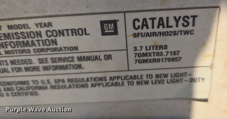 image for item EN8424 2007 Chevrolet Colorado Crew Cab pickup truck