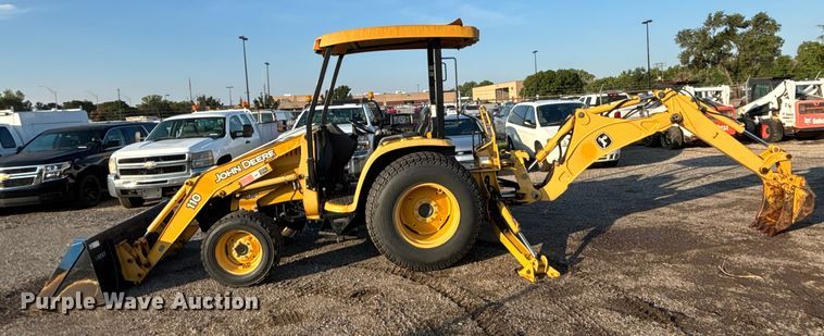 image for item EN8427 2008 John Deere 110 backhoe