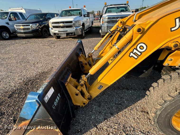 image for item EN8427 2008 John Deere 110 backhoe