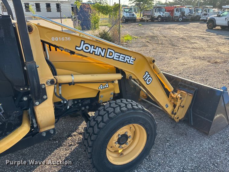 image for item EN8427 2008 John Deere 110 backhoe