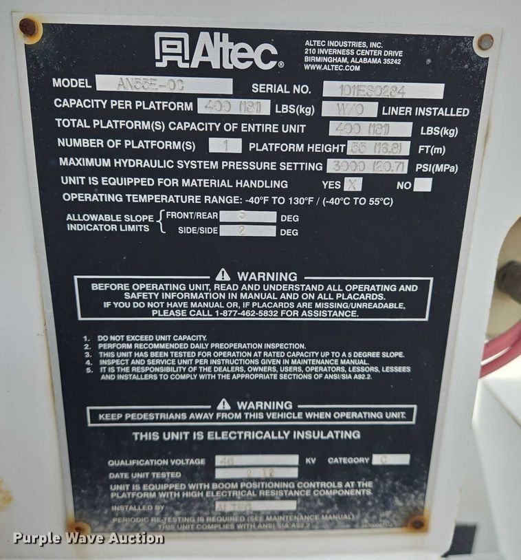 image for item EN8429 2012 Freightliner Business Class M2 bucket truck