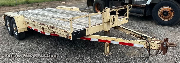 image for item EN8440 1999 Shop built equipment trailer