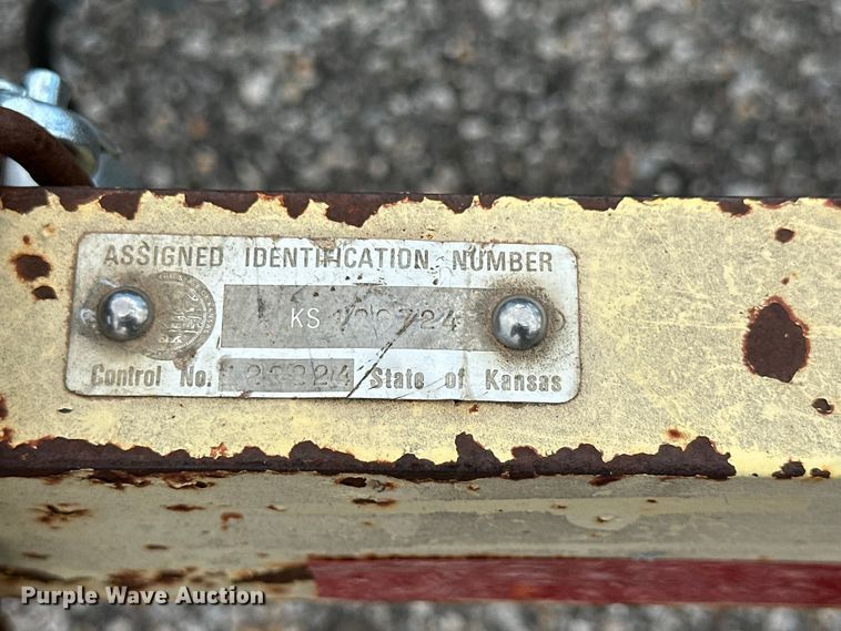 image for item EN8440 1999 Shop built equipment trailer