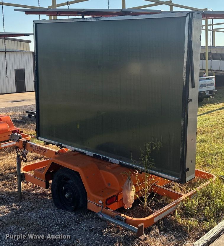 image for item EN8474 2003 Addco  message board trailer