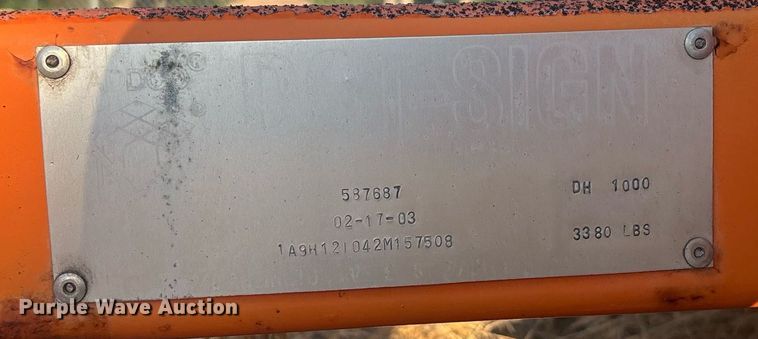 image for item EN8475 2003 Addco  message board trailer