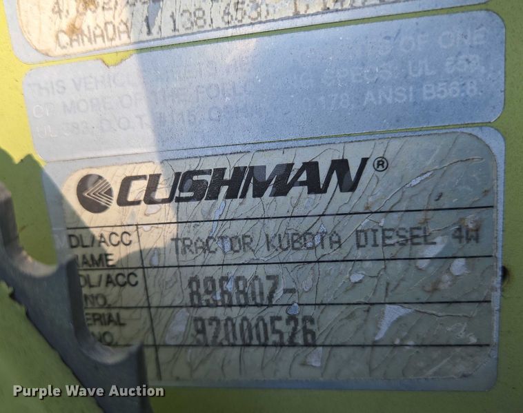 image for item EN8482 Cushman Front Line lawn mower