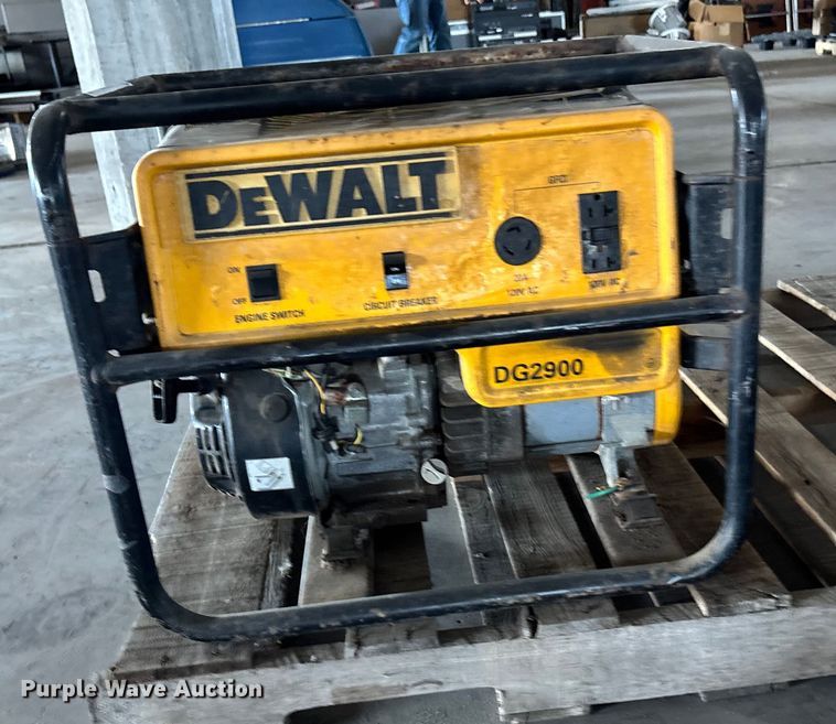 image for item EN8499 DeWalt DG2900 generator
