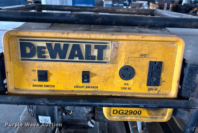 image for item EN8499 DeWalt DG2900 generator