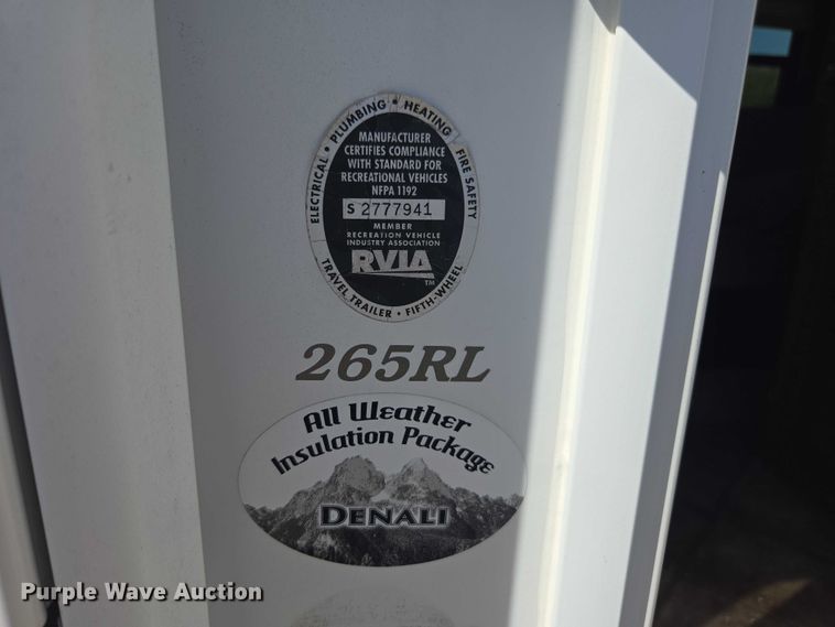 image for item DE2208 2012 Dutchmen 265RL camper