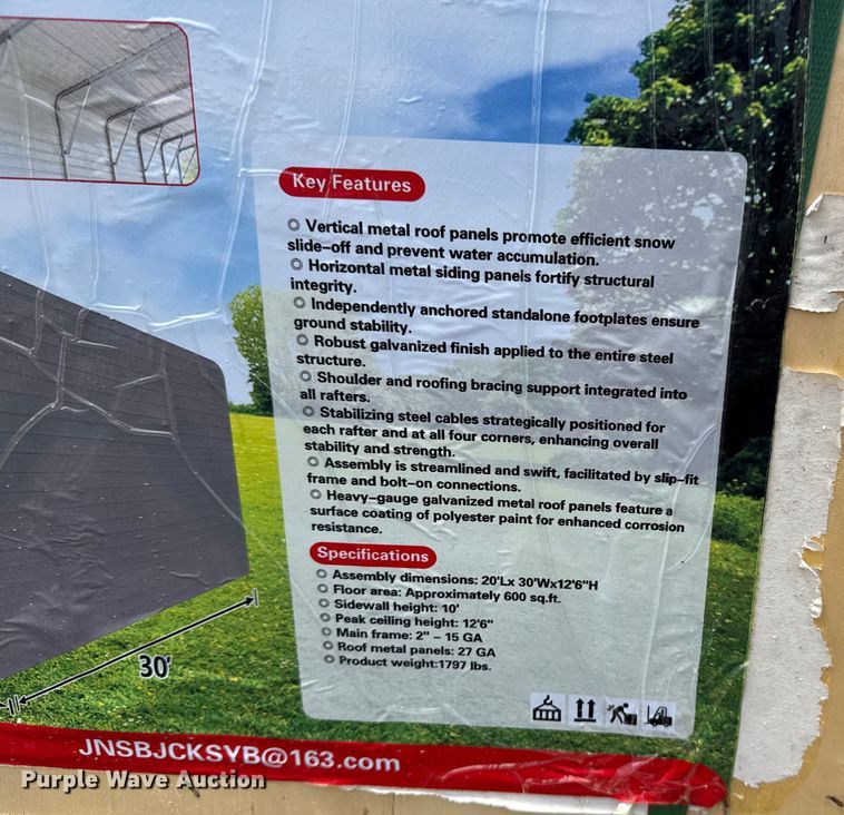 image for item DJ7762 Hurricane MSC2030F storage shelter