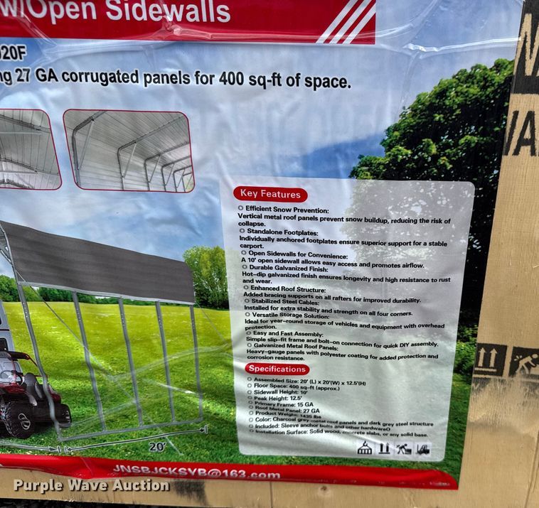 image for item DJ7763 Hurricane MSC2020F storage shelter