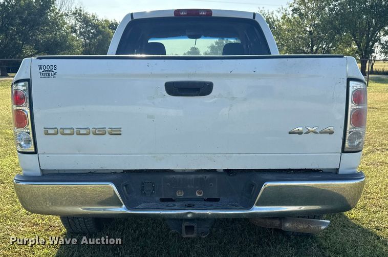 image for item DJ7765 2002 Dodge Ram 1500 Quad Cab pickup truck