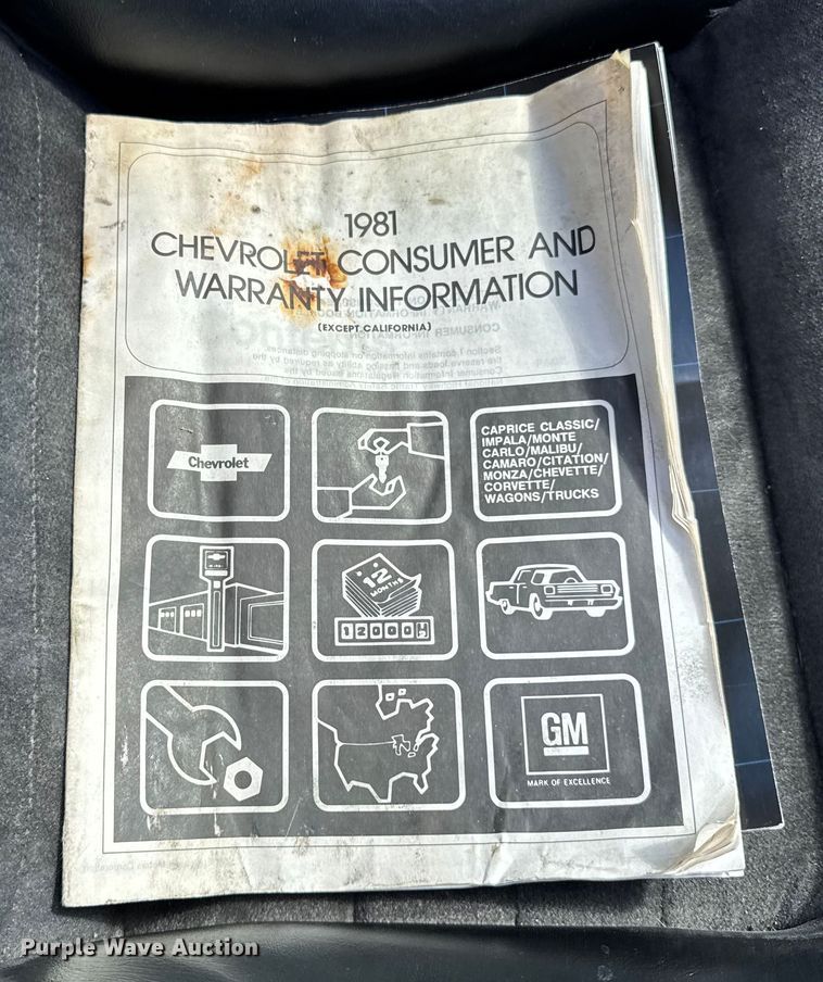 image for item DJ9709 1981 Chevrolet Corvette 