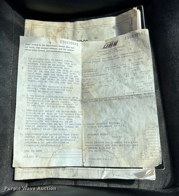 image for item DJ9709 1981 Chevrolet Corvette 