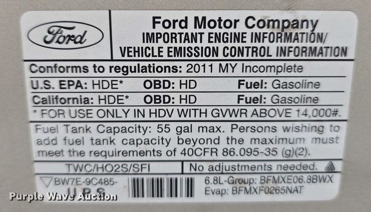 image for item DR3874 2011 Ford E-450 Super Duty shuttle bus