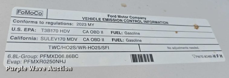 image for item DR3985 2023 Ford F250 XL SuperCab pickup truck