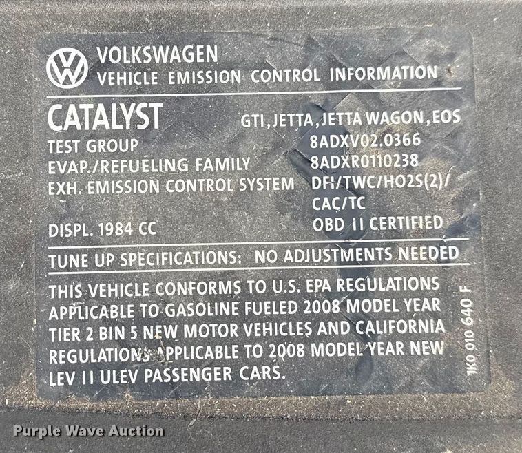 image for item DS3876 2008 Volkswagen GTI 