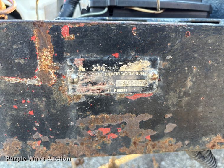 image for item DT3267 1986 TEXA utility trailer