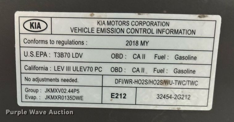 image for item DT3281 2018 Kia Sorento SUV