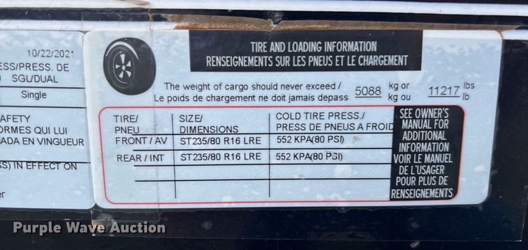 image for item DT3337 2022 Load Trail Carhauler tilt deck equipment trailer