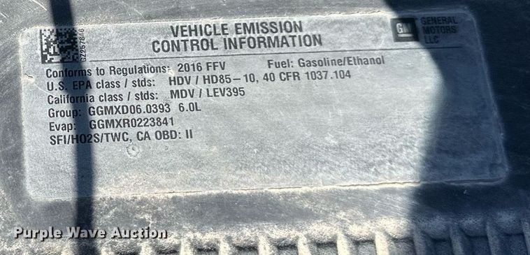 image for item DT6251 2016 Chevrolet Silverado 2500HD Double Cab pickup truck