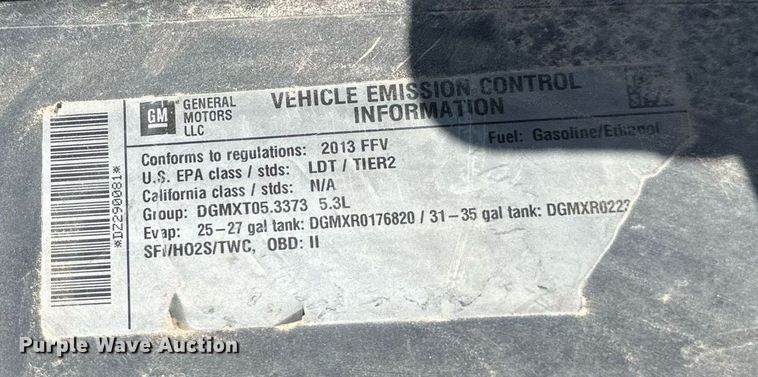 image for item DT6257 2013 Chevrolet Silverado 1500 Ext. Cab pickup truck