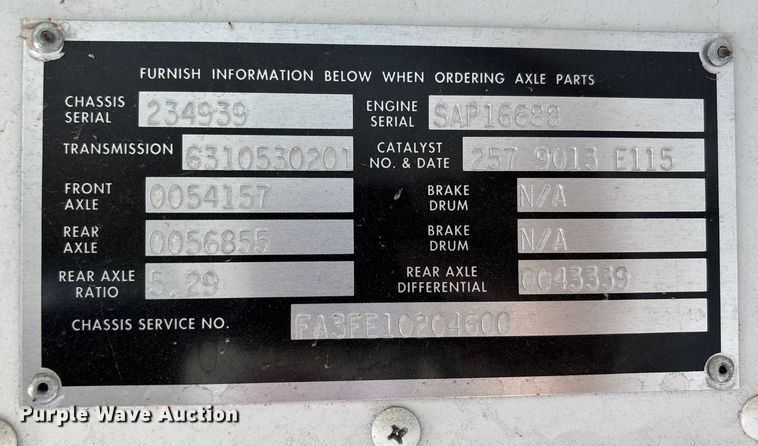 image for item DU1253 2006 Blue Bird All American school bus