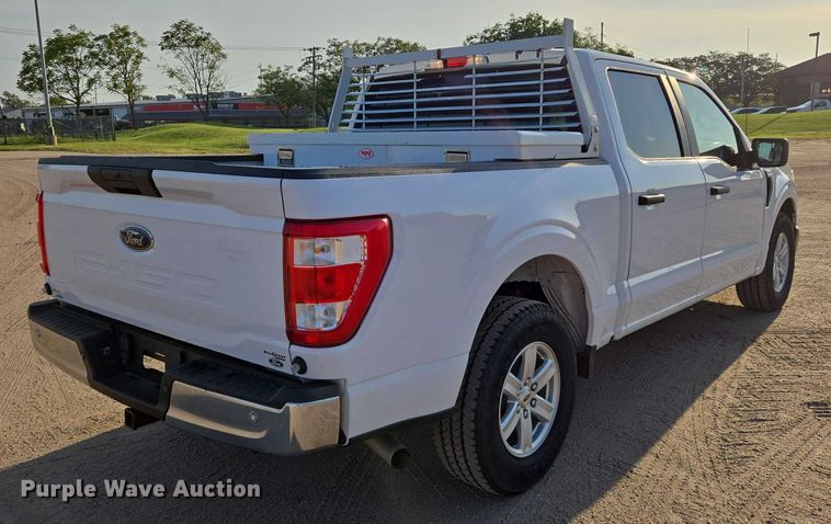 image for item DU6762 2021 Ford F150 SuperCrew pickup truck