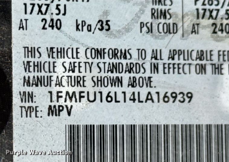 image for item DU9394 2004 Ford Expedition SUV