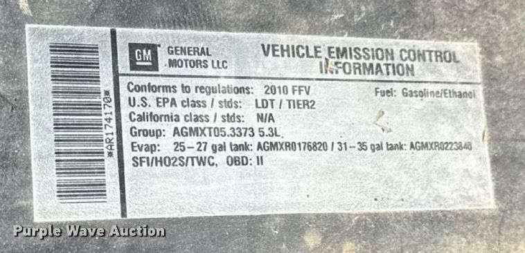 image for item DW2984 2010 GMC Yukon SUV