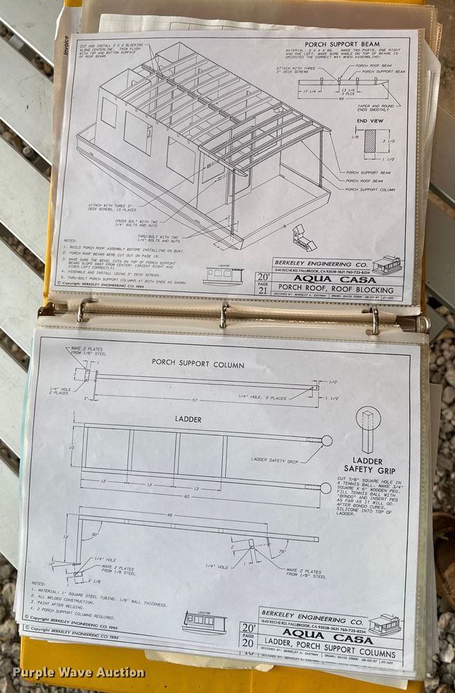 image for item DW2992 2018 Berkeley Engineering  Aqua Casas boat