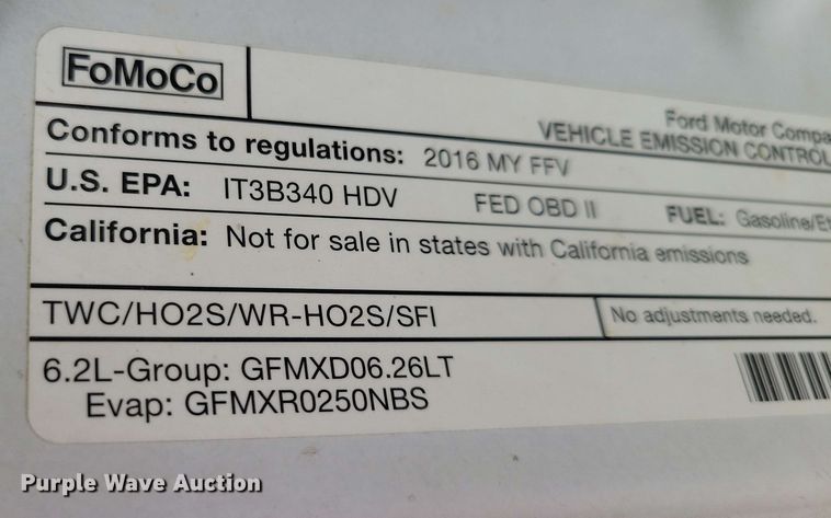 image for item DX6994 2016 Ford F250 Super Duty Crew Cab pickup truck