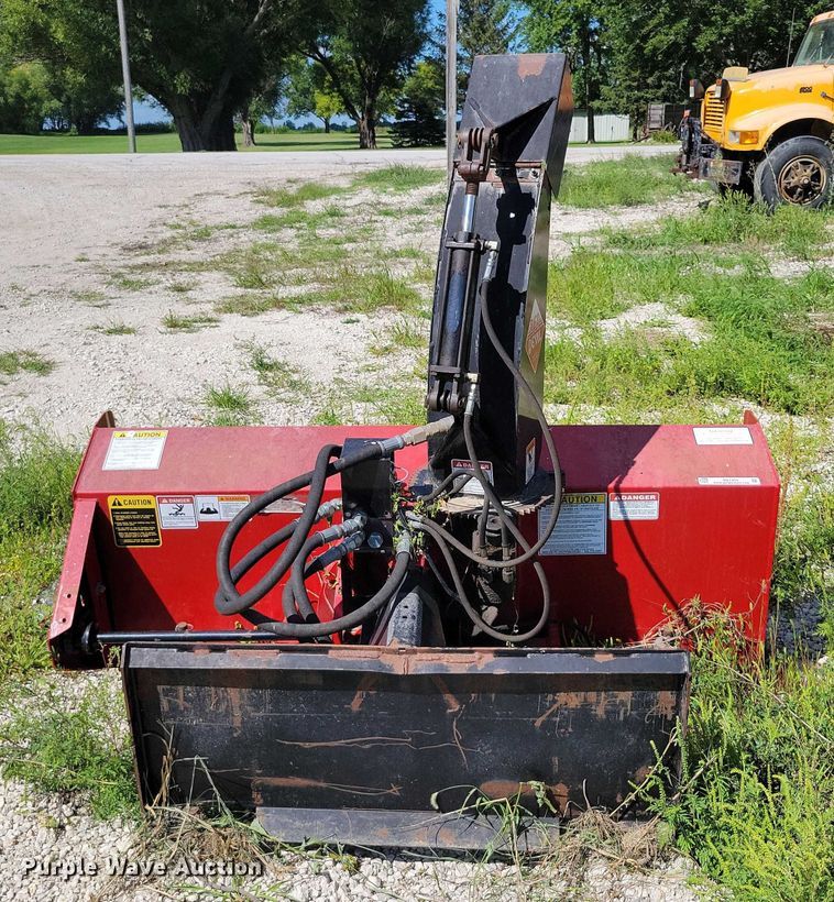 image for item DX7423 New Holland Red Devel skid steer snow blower