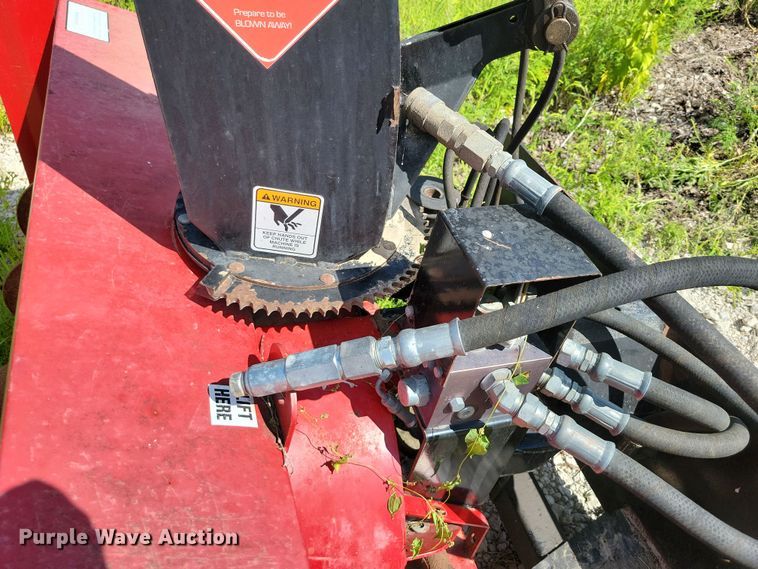 image for item DX7423 New Holland Red Devel skid steer snow blower