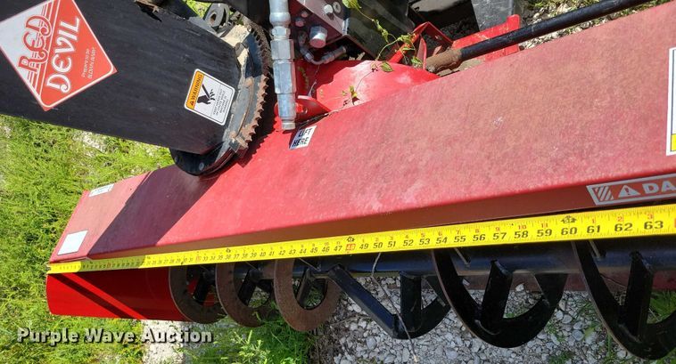 image for item DX7423 New Holland Red Devel skid steer snow blower