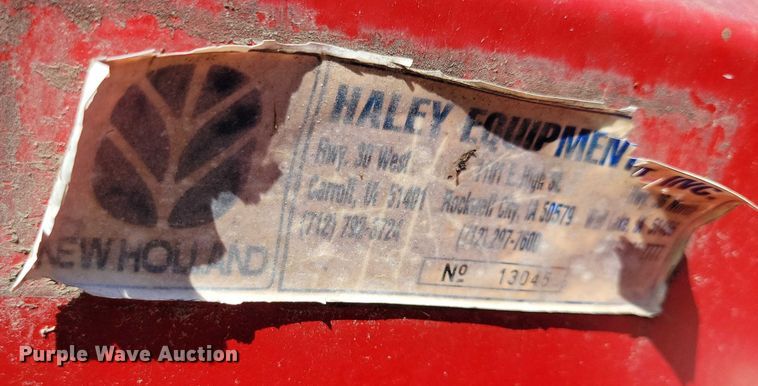 image for item DX7423 New Holland Red Devel skid steer snow blower