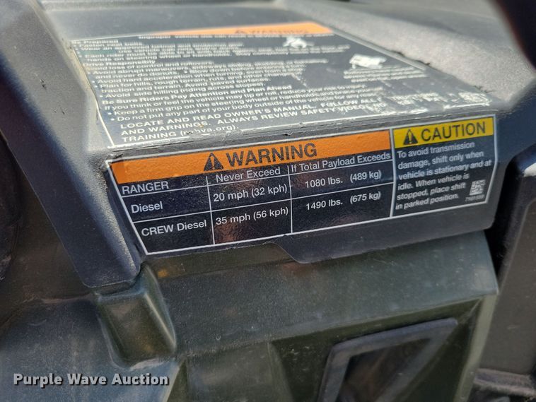 image for item DX7452 2015 Polaris Ranger utility vehicle