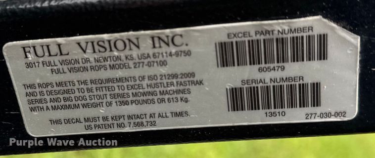 image for item DY0458 Hustler Fastrak SD ZTR lawn mower